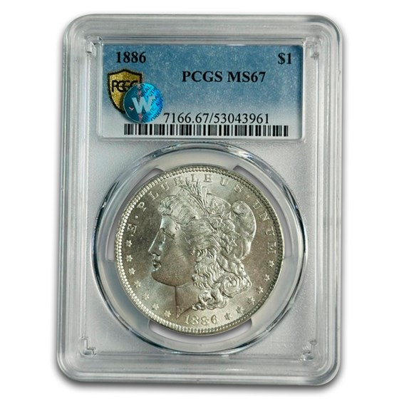 1886 Morgan Dollar MS-67 PCGS