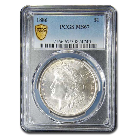 1886 Morgan Dollar MS-67 PCGS 1886 Morgan Dollar MS-67 PCGS
