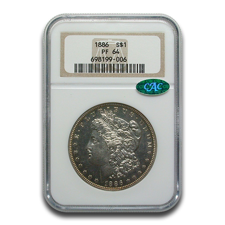 1886 Morgan Dollar PF-64 NGC CAC