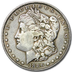1886 Morgan Dollar VG/VF 1886 Morgan Dollar VG/VF