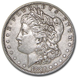 1886 Morgan Dollar XF 1886 Morgan Dollar XF