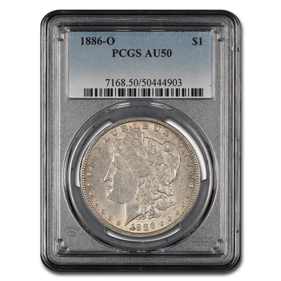 1886-O Morgan Dollar AU-50 PCGS 1886-O Morgan Dollar AU-50 PCGS