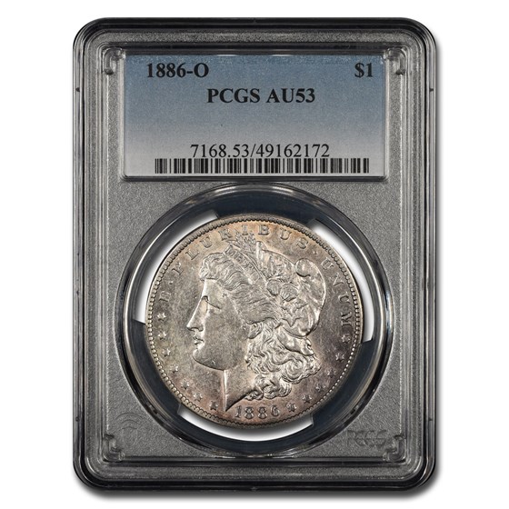 1886-O Morgan Dollar AU-53 PCGS 1886-O Morgan Dollar AU-53 PCGS