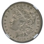 1886-O Morgan Dollar AU-55 NGC CAC (VAM-1A1, "BER" Clash)