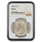 1886-O Morgan Dollar AU-55 NGC