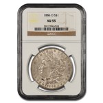 1886-O Morgan Dollar AU-55 NGC