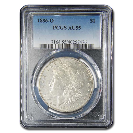 1886-O Morgan Dollar AU-55 PCGS 1886-O Morgan Dollar AU-55 PCGS