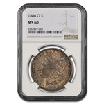 1886-O Morgan Dollar MS-60 NGC
