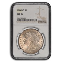 1886-O Morgan Dollar MS-61 NGC