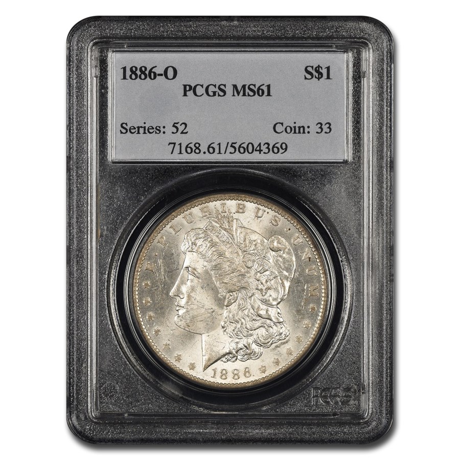 1886-O Morgan Dollar MS-61 PCGS