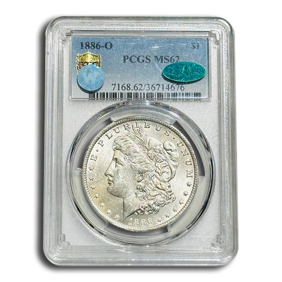 1886-O Morgan Dollar MS-62 PCGS CAC 1886-O Morgan Dollar MS-62 PCGS CAC