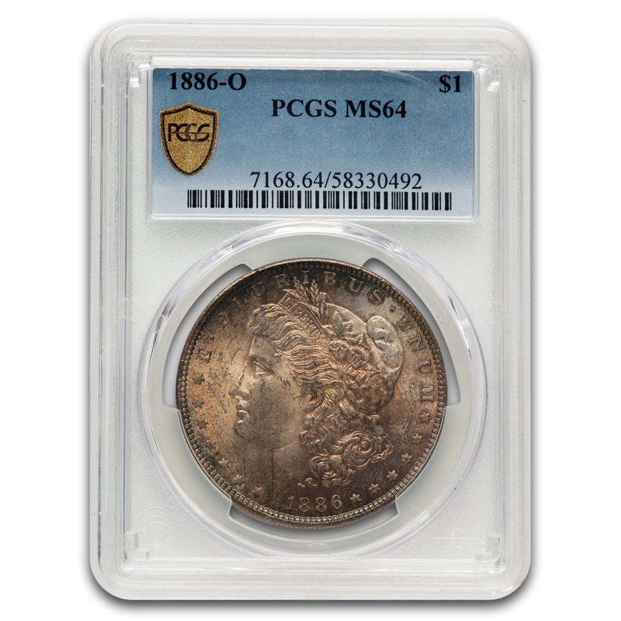 1886-O Morgan Dollar MS-64 PCGS (Toned)
