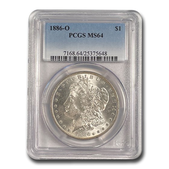 1886-O Morgan Dollar MS-64 PCGS 1886-O Morgan Dollar MS-64 PCGS