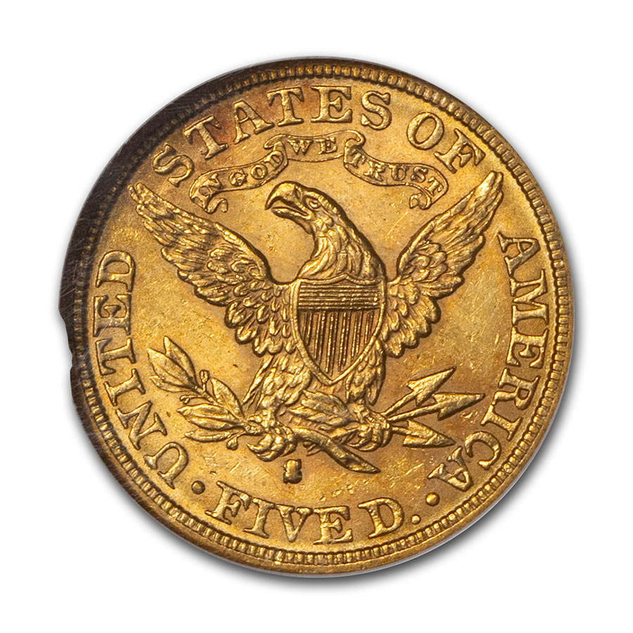 Buy 1886-S $5 Liberty Gold Half Eagle MS-61 NGC | APMEX