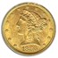 1886-S $5 Liberty Gold Half Eagle MS-62 PCGS CAC