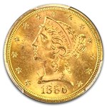 1886-S $5 Liberty Gold Half Eagle MS-65 PCGS