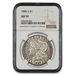 1886-S Morgan Dollar AU-53 NGC