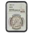 1886-S Morgan Dollar AU-55 NGC