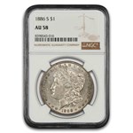 1886-S Morgan Dollar AU-58 NGC