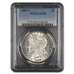 1886-S Morgan Dollar AU-58 PCGS