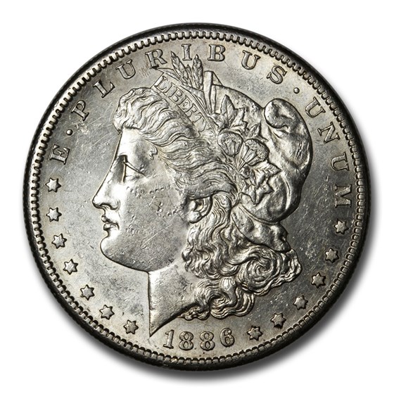 1886-S Morgan Dollar AU-58