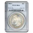 1886-S Morgan Dollar MS-61 PCGS