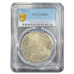 1886-S Morgan Dollar MS-62 PCGS