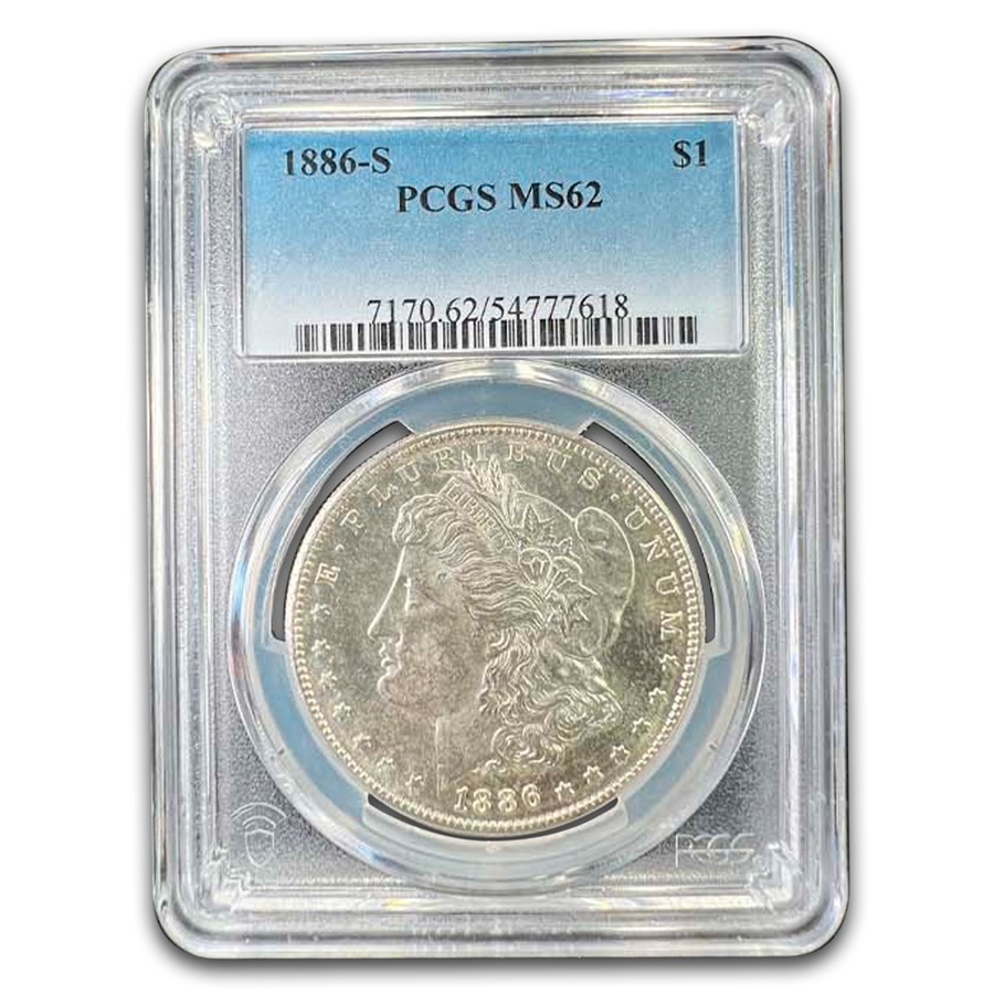 1886-S Morgan Dollar MS-62 PCGS