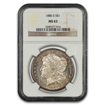 1886-S Morgan Dollar MS-63 NGC (Toned)
