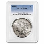 1886-S Morgan Dollar MS-64 PCGS
