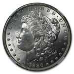 1886 Stage Coach Morgan Dollar BU NGC