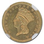 1887 $1 Indian Head Gold MS-61 NGC (PL)