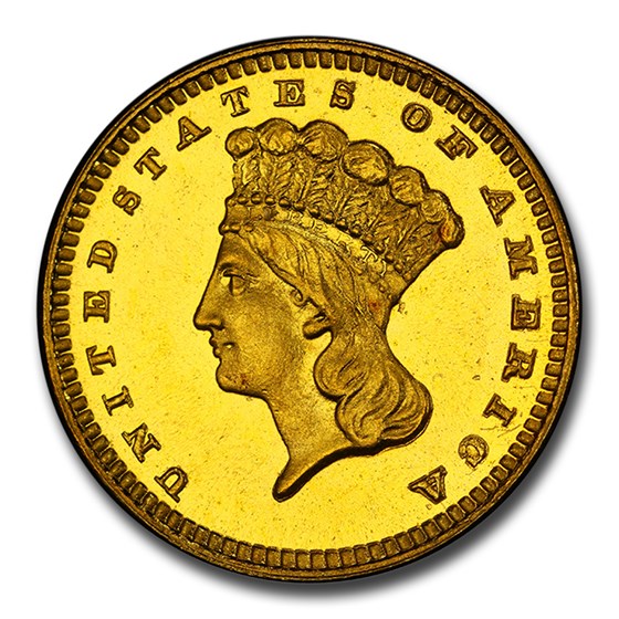 1887 $1 Indian Head Gold PR-66+ Cameo PCGS CAC 1887 $1 Indian Head Gold PR-66+ Cameo PCGS CAC