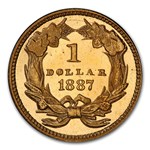 1887 $1 Indian Head Gold PR-66+ DCAM PCGS CAC