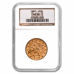 1887 $10 Liberty Gold Eagle MS-60 NGC