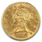 1887 $10 Liberty Gold Eagle MS-62 PCGS