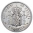 1887-1881 Spain Silver 5 Pesetas Alfonso XII Avg Circ