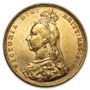 1887-1892 Great Britain Gold Sovereign Victoria Jubilee BU
