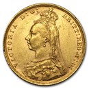 1887-1893-M Australia Gold Sovereign Victoria Jubilee AU