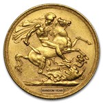 1887-1893-M Australia Gold Sovereign Victoria Jubilee AU