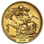 1887-1893-S Australia Gold Sovereign Victoria Jubilee Avg Circ