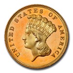 1887 $3 Gold Princess PR-66 DCAM PCGS CAC