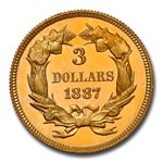 1887 $3 Gold Princess PR-66 DCAM PCGS CAC