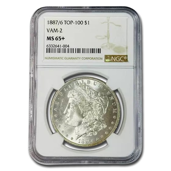 1887/6 Morgan Dollar MS-65+ NGC (VAM-2, Top-100) 1887/6 Morgan Dollar MS-65+ NGC (VAM-2, Top-100)