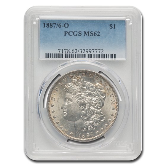 1887/6-O Morgan Dollar MS-62 PCGS 1887/6-O Morgan Dollar MS-62 PCGS