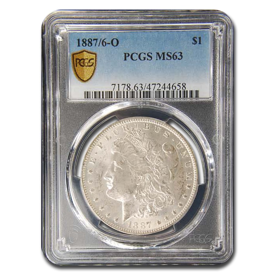 1887/6-O Morgan Dollar MS-63 PCGS