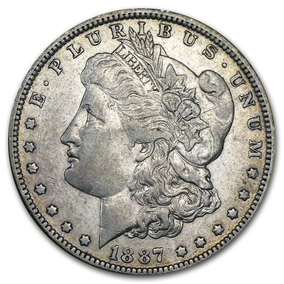 1887/6-O Morgan Dollar XF (VAM-3, Overdate, Top-100) 1887/6-O Morgan Dollar XF (VAM-3, Overdate, Top-100)