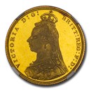 1887 Great Britain Gold Sovereign Victoria Jubilee PR-64+ UC NGC 1887 Great Britain Gold Sovereign Victoria Jubilee PR-64+ UC NGC