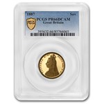 1887 Great Britain Gold Sovereign Victoria PR-66 DCAM PCGS
