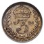 1887 Great Britain Silver 3 Pence AU-58 NGC (Maundy)